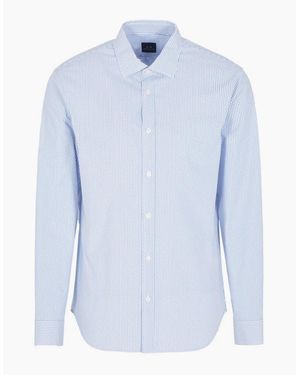 ARMANI EXCHANGE Shirt/ Striped - Blue