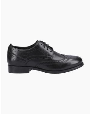Hush Puppies Natalia Brogue Shoes - Black