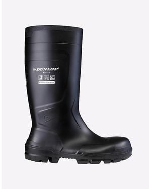 Dunlop Work-It Full Safety Waterproof Wellington - Black