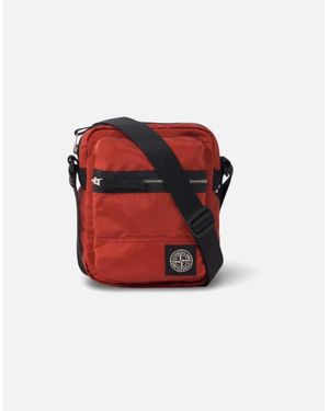 Stone Island S0251 Compass Patch Cross Body Bag - White