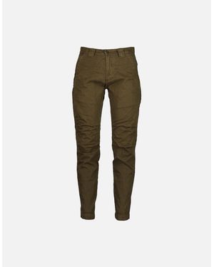 C.P. Company Military Twill Logo Patch Trousers - Green