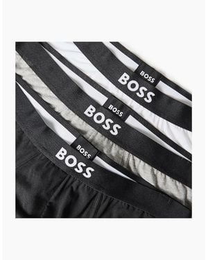 BOSS Pack Of Logo Waistband Briefs - Black
