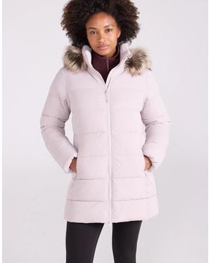 Mountain Warehouse Ladies Nola Long Padded Jacket - Pink