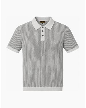 Jack & Jones Jprbluchris Knit Polo Ss Laurel Wreath - Grey