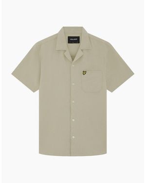 Lyle & Scott Lyle & Scott Crinkle Resort Shirt - Natural