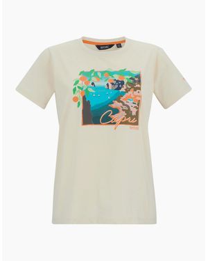 Regatta Ladies Filandra Vx Capri Seaside T-Shirt - White