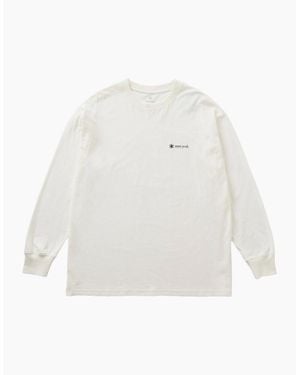 Snow Peak Snow Peak Soft Cotton Relaxed Long Sleeve T-Shirt - White