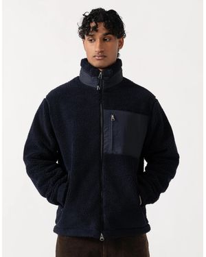 GANT Patch Pocket Fleece Jacket - Blue
