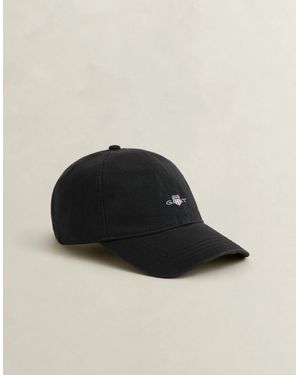 GANT Shield Logo Cotton Twill Cap - Black