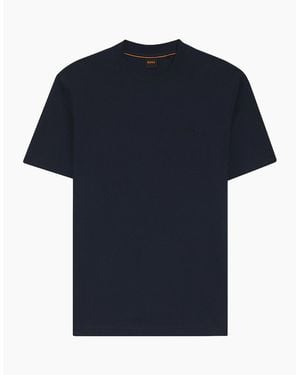 BOSS Boss Te Interlock Relaxed Fit T-Shirt - Blue
