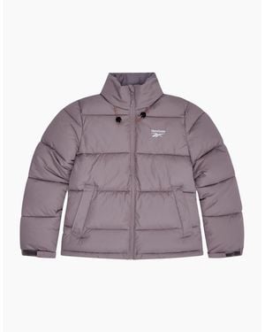 Reebok Rayna Hooded Puffer Jacket - Purple
