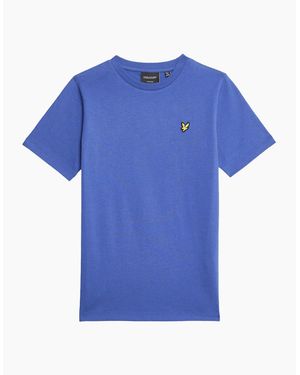 Lyle & Scott Lyle Scott Short Sleeve T Shirts Regular Fit Crew Neck Summer Cotton Tee - Blue