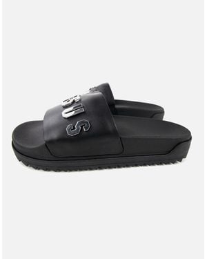 Versus Versace Versus Rubber Sole Metal Logo Slider - Black
