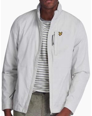 Lyle & Scott Lyle & Scott Jk1220V Funnel Neck Jacket Casual Padded Lightweight Warm Coat - Grey