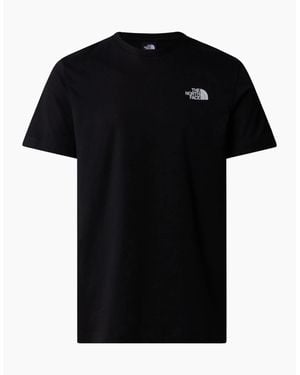 The North Face T Shirts Box Nse Celebration Crew Neck Graphic Print Summer Tee - Black
