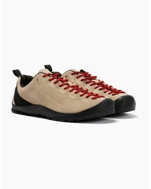 Keen Jasper Suede Mink Trainers - Natural