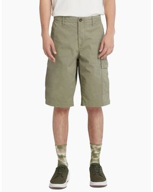 Timberland Cargo Shorts Summer Casual Quick Dry Waistband Beach Shorts - Green