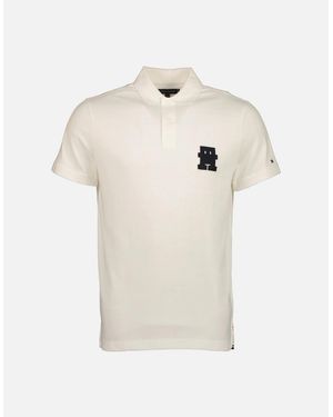 Tommy Hilfiger Monogram Logo Polo - White