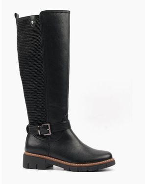Lunar Diana Knee High Boots - Black