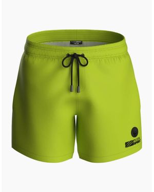 Philipp Plein Plein Sport Basic Logo Medium Boardshort Swim Shorts - Green