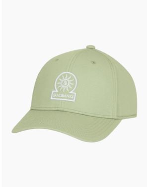 Sandbanks Badge Logo Cap S1-26 Sage - Green