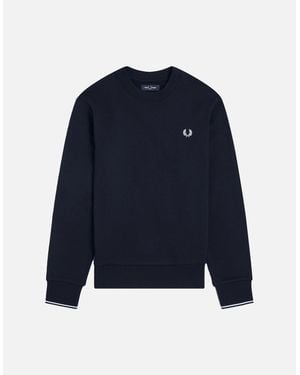Fred Perry Crew Neck Sweatshirt - Blue