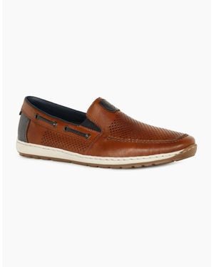 Rieker Portside Loafers - Brown