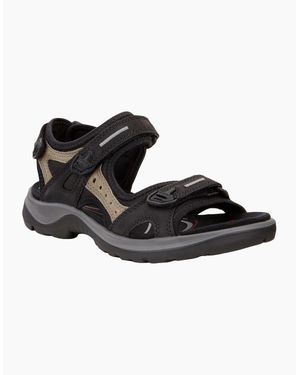 Ecco Offroad Nubuck Outdoor Walking Sandals - Black