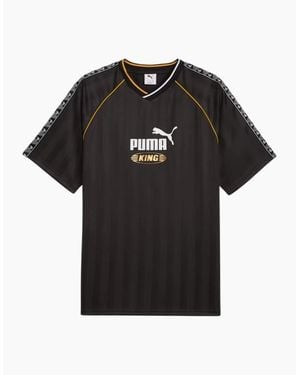 PUMA Kind Relaxed Football Jersey Top - Black