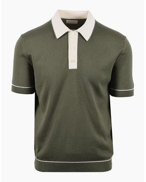 GANT Cotton Modal Knitted Polo Dry Herb - Green