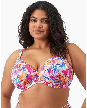Elomi 801302 Savaneta Plunge Bikini Top - Red