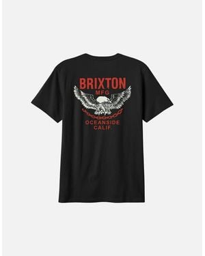 Brixton Waller Vintage Graphic Short Sleeve T-Shirt - Black