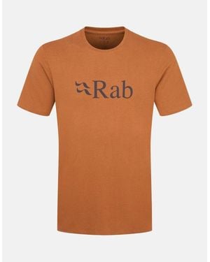 Rab Nexus Stance Logo Organic T-Shirt Earth - Orange