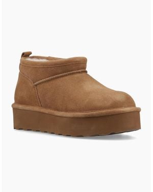 BEARPAW Retro Super Shorty Ankle Boots - Brown