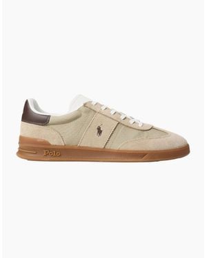 Polo Ralph Lauren Hrt Aera Pp Trainers 004 Milkshake/Dark - Natural