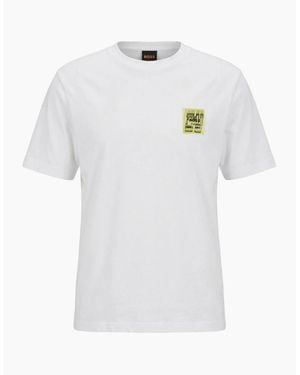 BOSS Boss Te Movement Graphic T-Shirt - White
