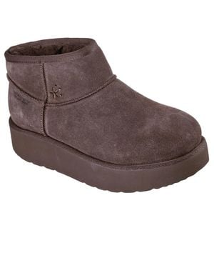 Skechers Keep Cosy Booties - Brown