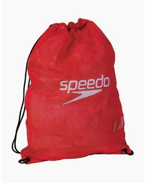 Speedo Wet Kit Mesh Drawstring Bag - Red
