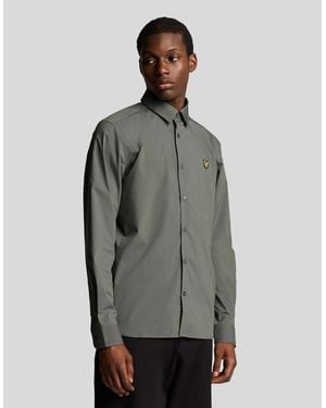 Lyle & Scott Bamboo Long Sleeve Shirt - Grey