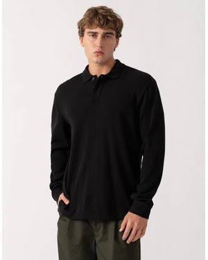 BOSS Boss Petempestolong Long Sleeve Polo Shirt - Black