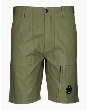 C.P. Company Ottoman Lens Bermuda Shorts - Green