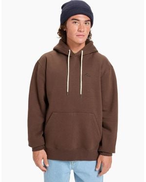 Quiksilver Salt Water Embroidered Hoodie - Brown