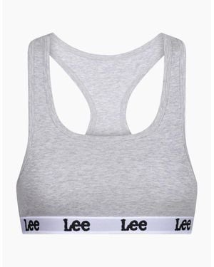 Lee Jeans Diana Scoop Neck Slim Fit Bra - Grey
