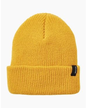 Brixton Heist Rib Knit Beanie - Yellow