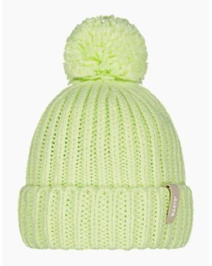 Barts Joansy Curffed Pom Pom Bobble Hat - Green