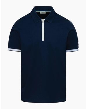 Sandbanks Silicone Zip Polo S1-26 - Blue