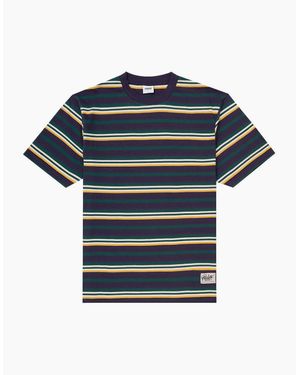 Parlez Ashby Midnight Stripe T-Shirt - Blue