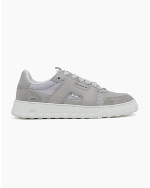 Ami Paris Leather Walk Trainers - Grey