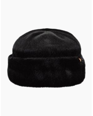 Barts Cherrybush Faux Fur Cuffed Beanie Hat - Black