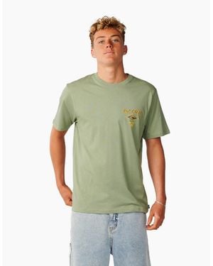 Rip Curl Rip Curl Fade Out Icon Short Sleeve T-Shirt - Green